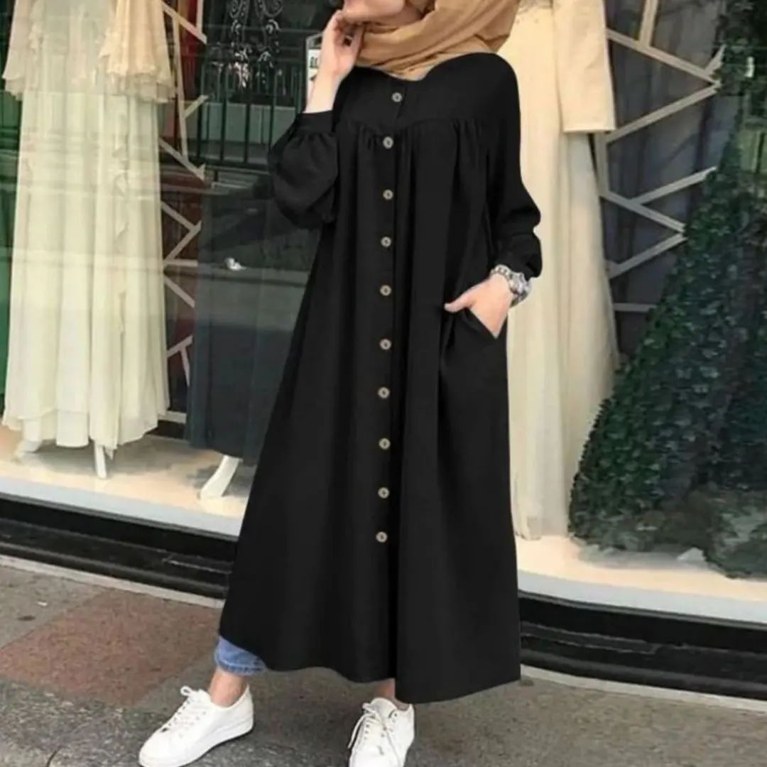 Button Abaya